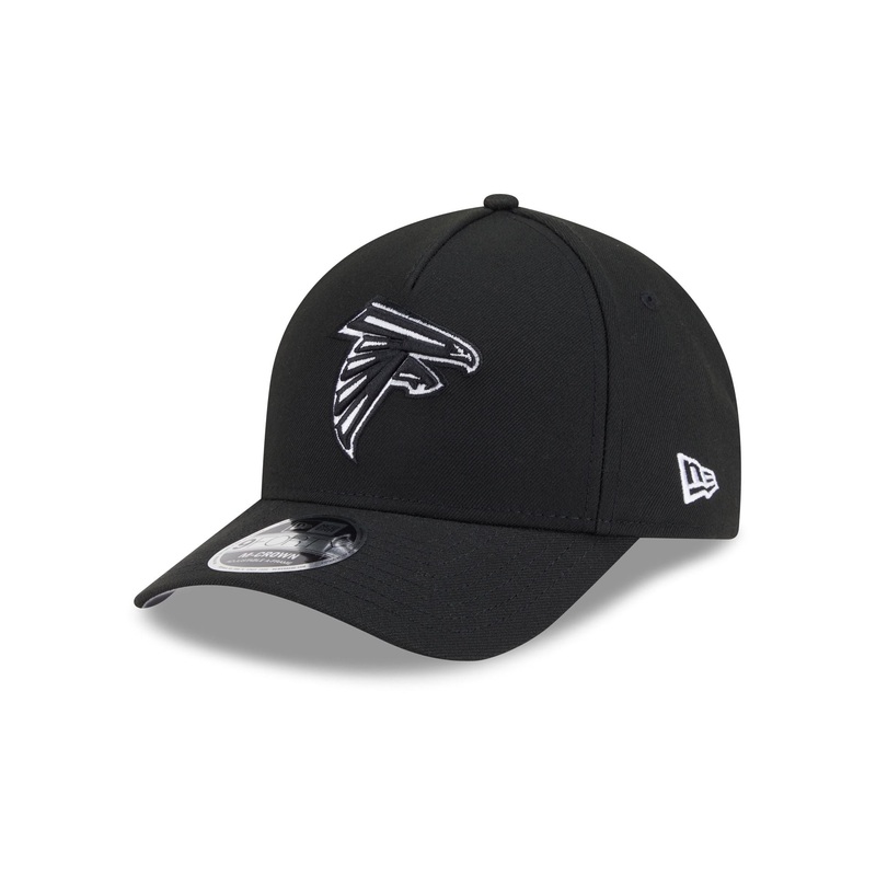 Atlanta Falcons Black & White 9FORTY M-Crown A-Frame Snapback Hat One Size