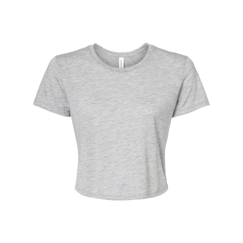 BELLA + CANVAS 8882 Womens Flowy Crop Tee White S