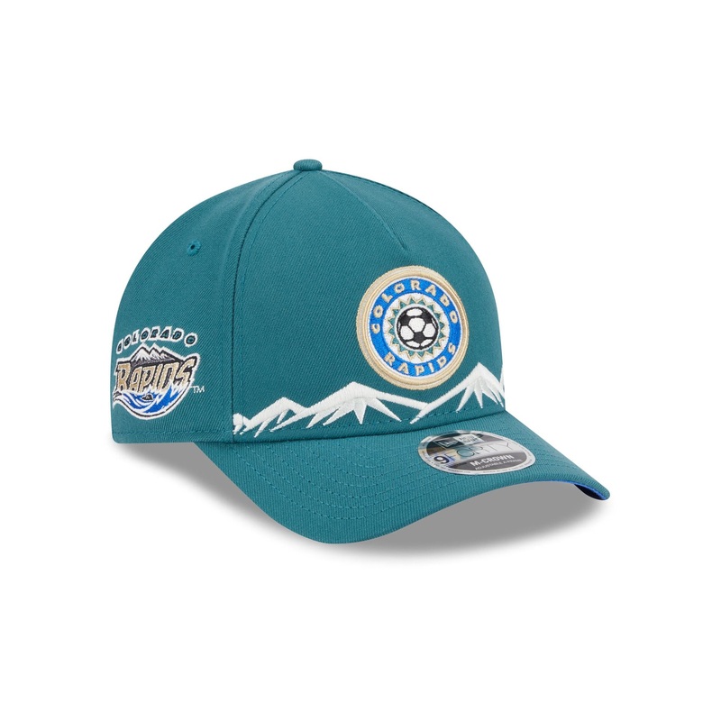 Colorado Rapids 2025 Jersey Hook Green 9FORTY M-Crown A-Frame Snapback Hat One Size