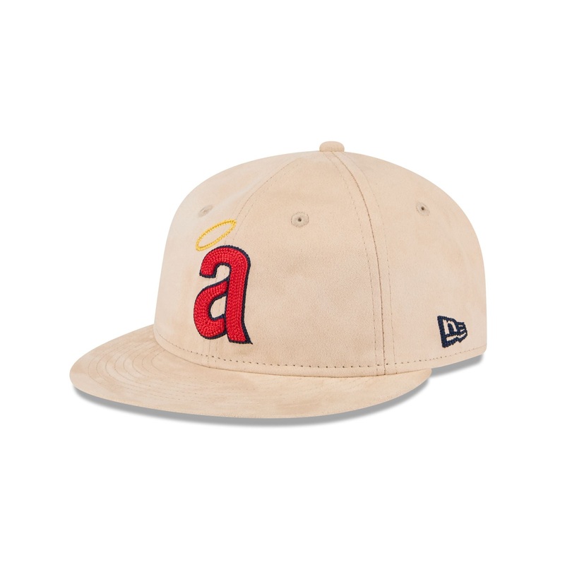 Los Angeles Angels Stone Suede Retro Crown 9FIFTY Snapback Hat One Size