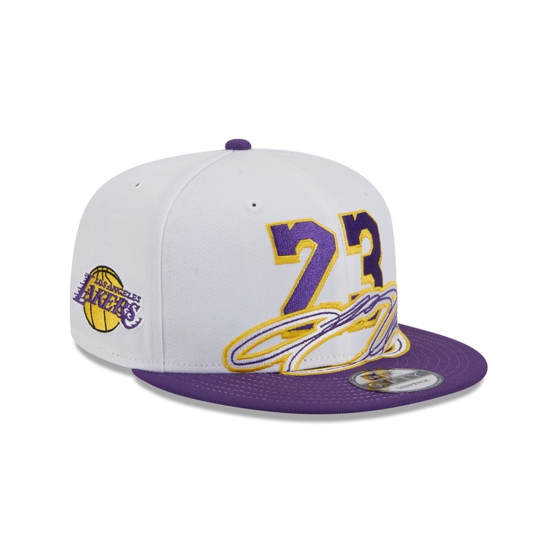 Los Angeles Lakers Lebron James Signature 9FIFTY Snapback Hat One Size