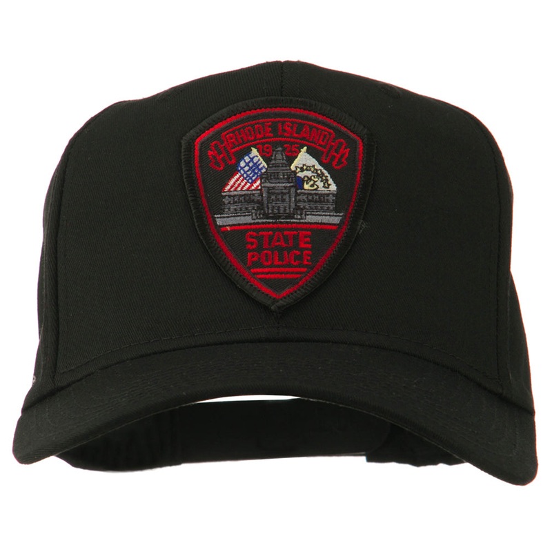 Rhode Island State Police Patched Cap Black One Size