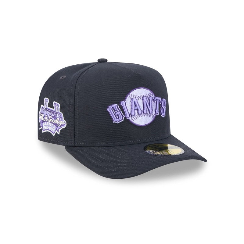 San Francisco Giants Navy Lavender 59FIFTY A-Frame Fitted Hat 7