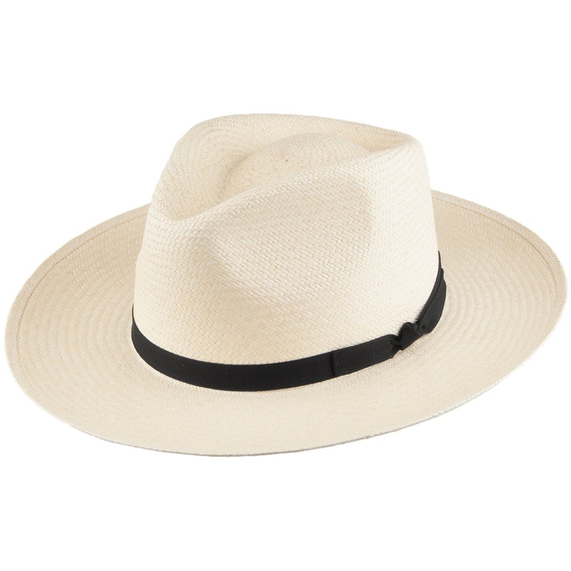 Signes Hats Gaudi Panama Fedora Hat – Natural S