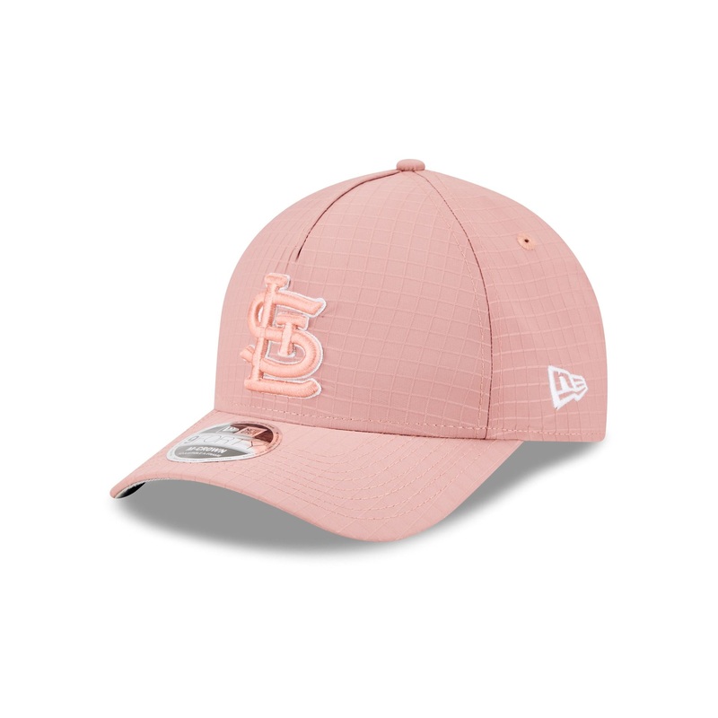 St. Louis Cardinals Pink Ripstop 9FORTY M-Crown A-Frame Snapback Hat One Size