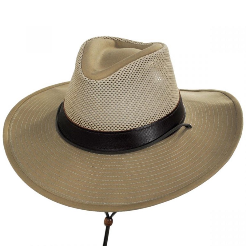 Trailblazer Mesh Hiker Outback Hat KHAKI S