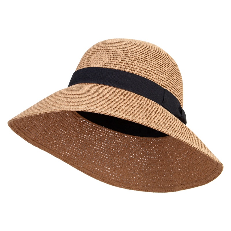 Women’s Paper Braid Bucket Hat Bronze One Size