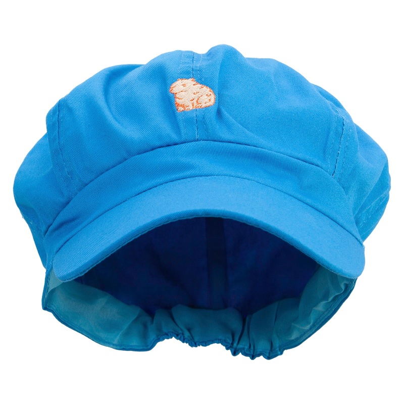 Cartoon Guinea Pig Embroidered Cotton Elastic Newsboy Cap Sky One Size