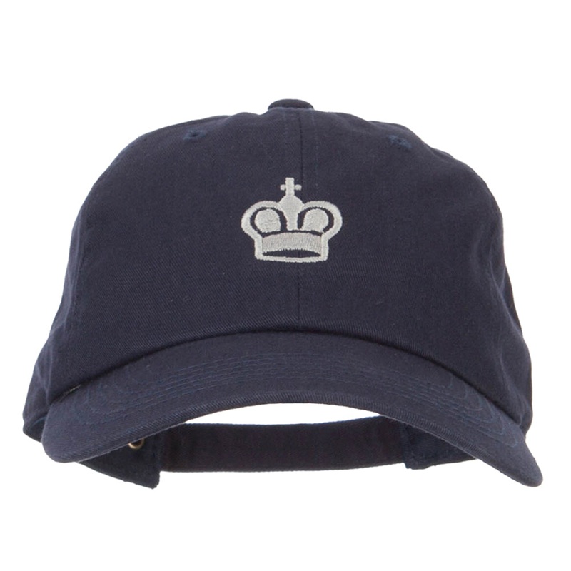 Chess King Embroidered Unstructured Washed Cap Black One Size