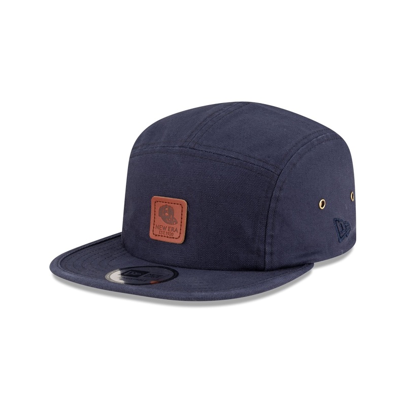 New Era Cap Navy Duck Canvas Camper Strapback Hat One Size