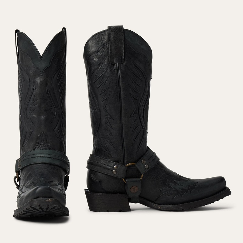 Outlaw Biker Harness Boot Black 7 D