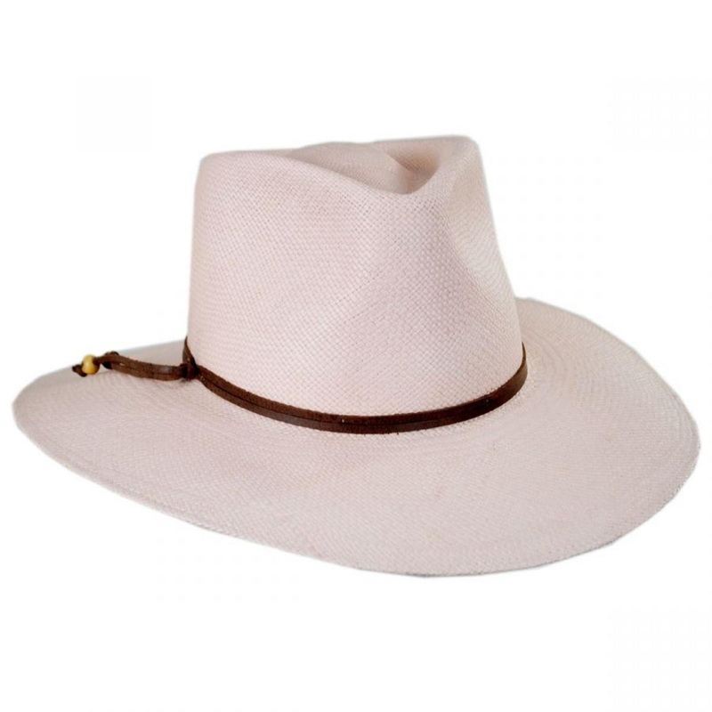 Tessa Panama Straw Fedora Hat BLUSH S