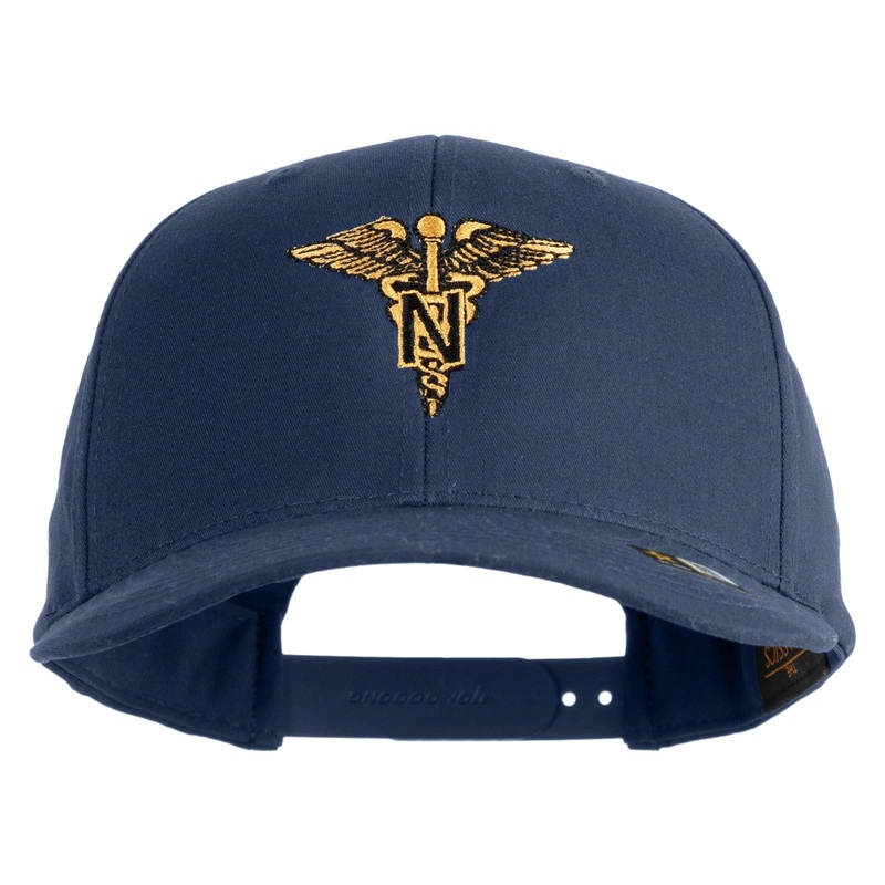 U.S. Army Nurse Corps Embroidered Retro Cotton Blend Snapback Cap Navy One Size