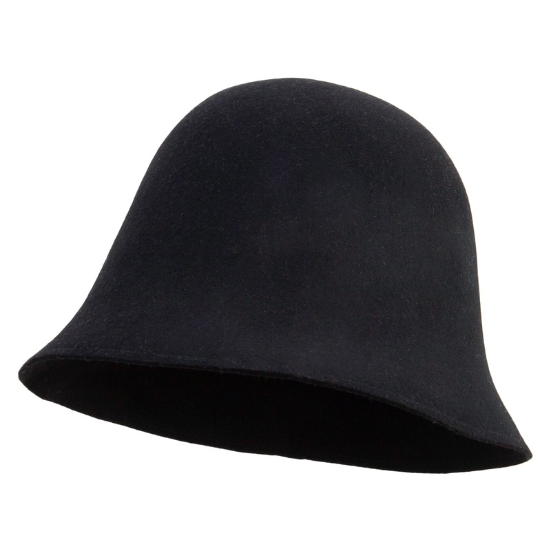 Women’s Felt Bucket Hat Black One Size