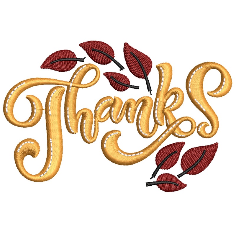 Artistic Style Thanksgiving with Leaves Artistic Style Thanksgiving with Leaves One Size