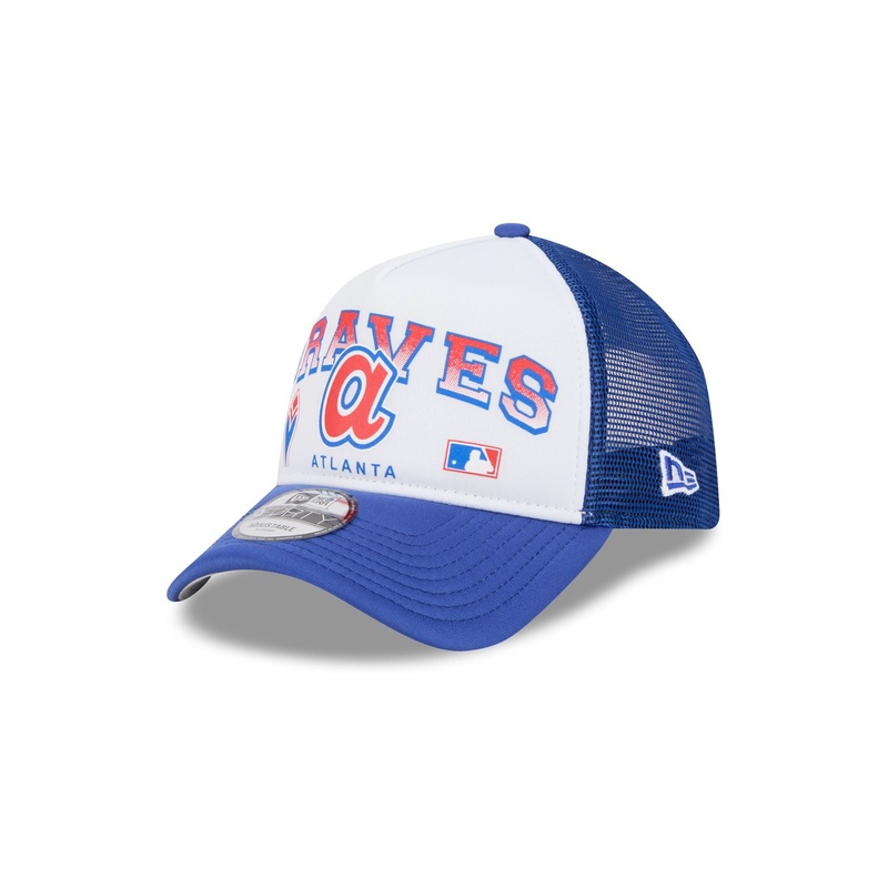 Atlanta Braves Sport Classics 9FORTY A-Frame Trucker Hat One Size