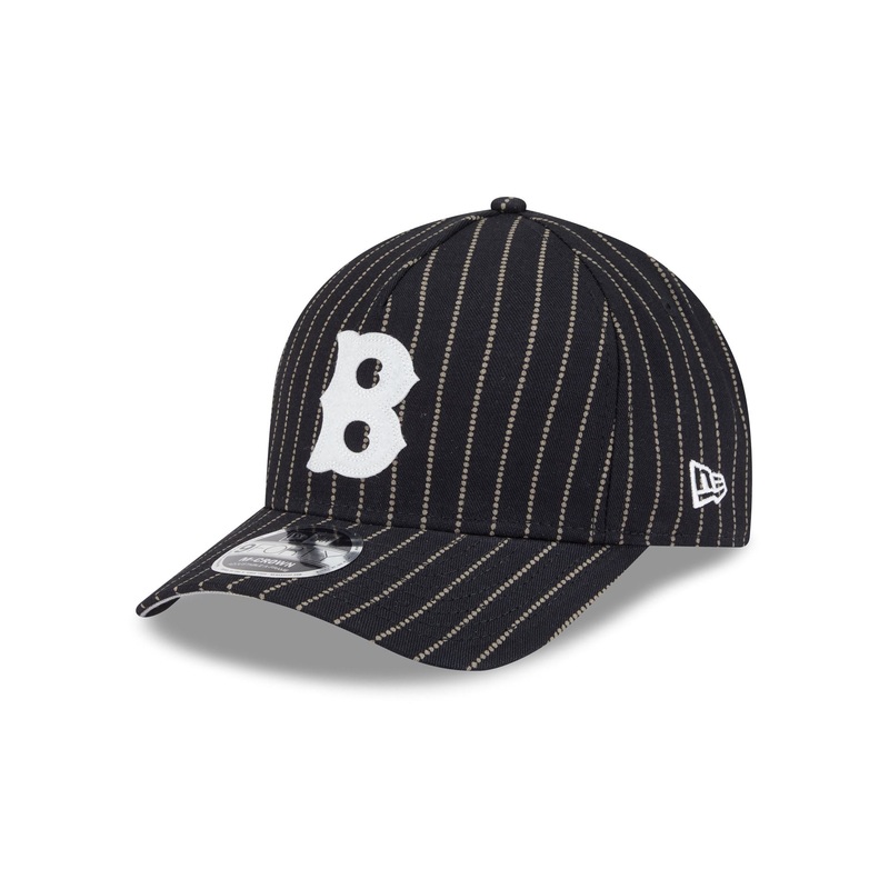 Boston Red Sox Dotted Pinstripe 9FORTY M-Crown A-Frame Adjustable Hat One Size