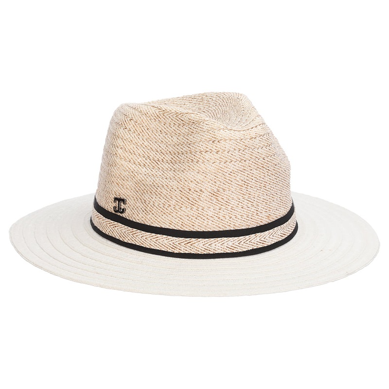 Callanan Hats Bobbi Paper Braid Safari Fedora Hat – White 1-Size