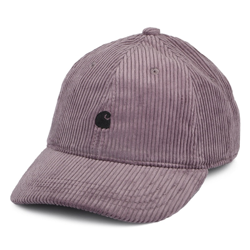 Carhartt WIP Hats Harlem Corduroy Baseball Cap – Light Purple Adjustable