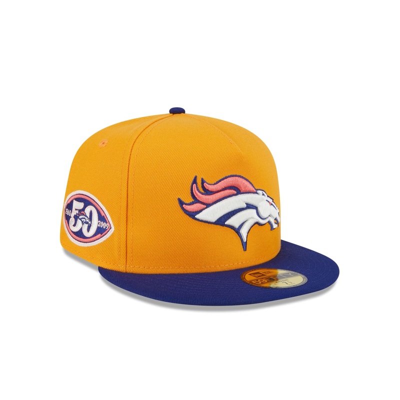 Denver Broncos Gold 59FIFTY A-Frame Fitted Hat 7
