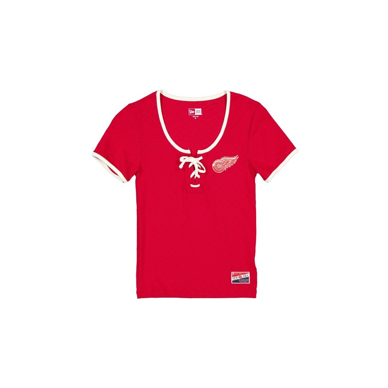Detroit Red Wings Throwback Tie Women’s T-Shirt XS