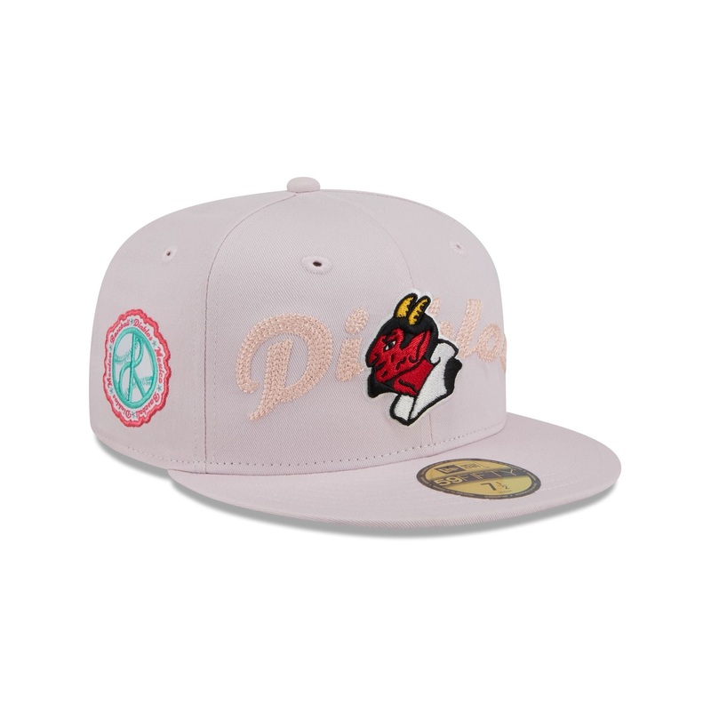 Diablos Rojos del Mxico Stacked Wordmark 59FIFTY Fitted Hat 7