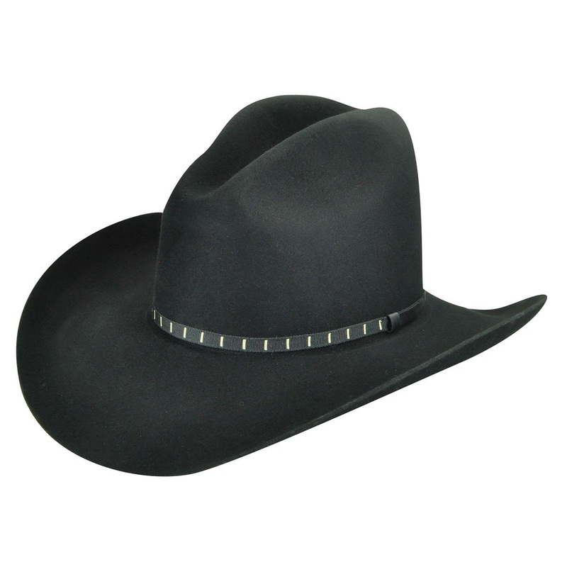 Elbridge 3X Cowboy Western Hat Black 6 3/4