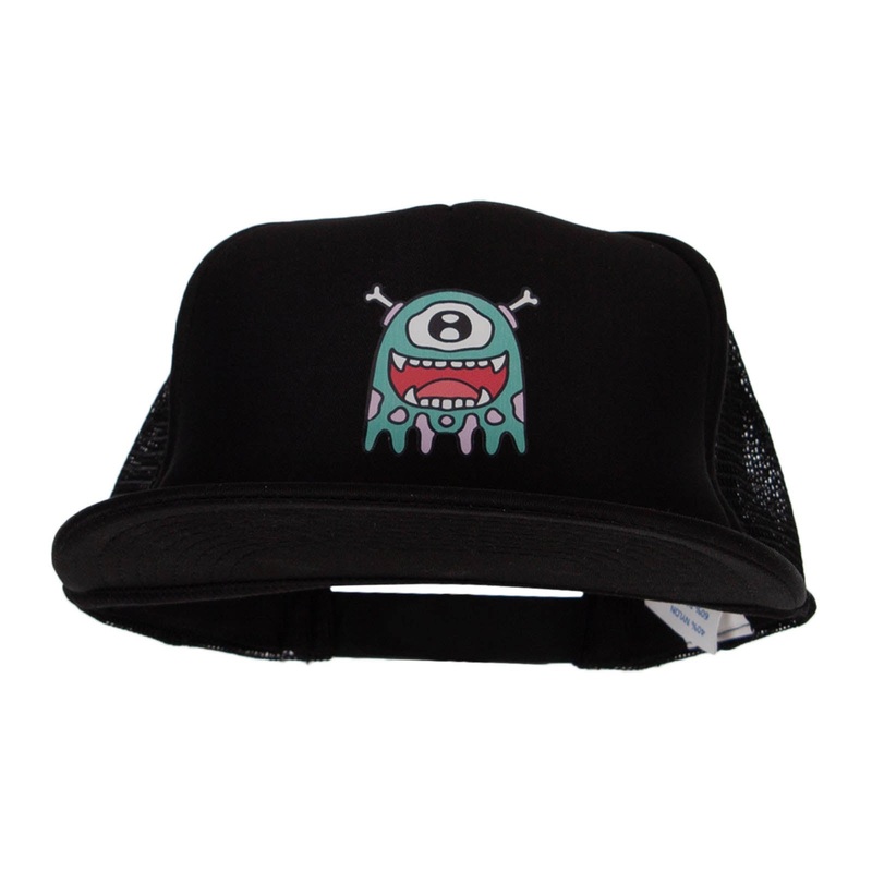 Ghost Zombie Heat Transfer Foam Mesh Cap Black One Size