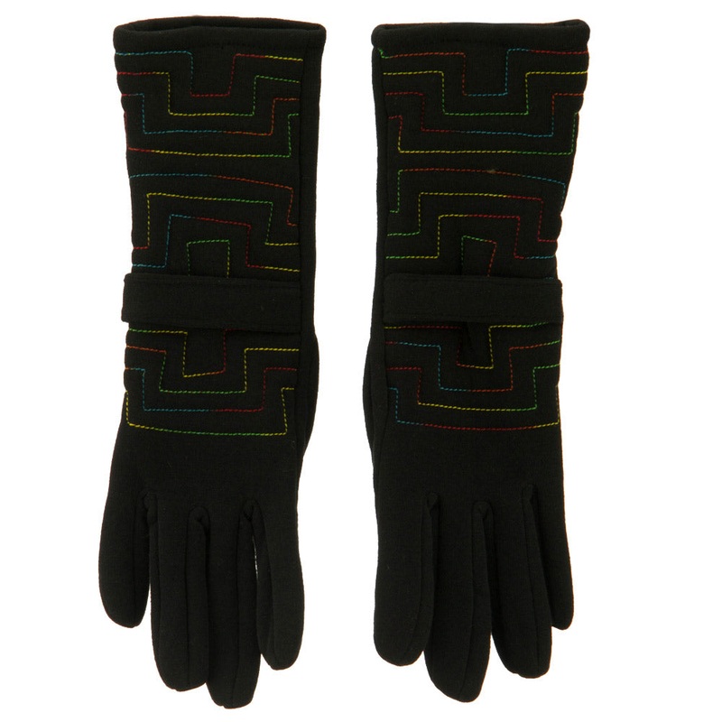 Jersey Geo Pattern Glove Black One Size