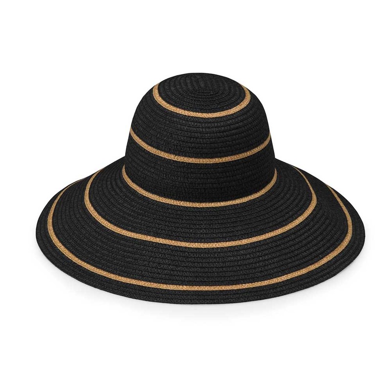 Savannah Wide Brim Sun Hat – Wallaroo Hats Black OS (58 cm)
