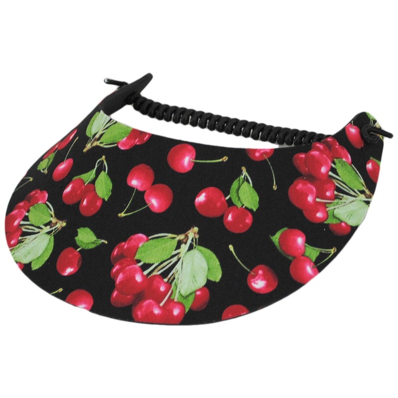 Springlace Cherries Sunvisor BLACK/RED ADJUSTABLE