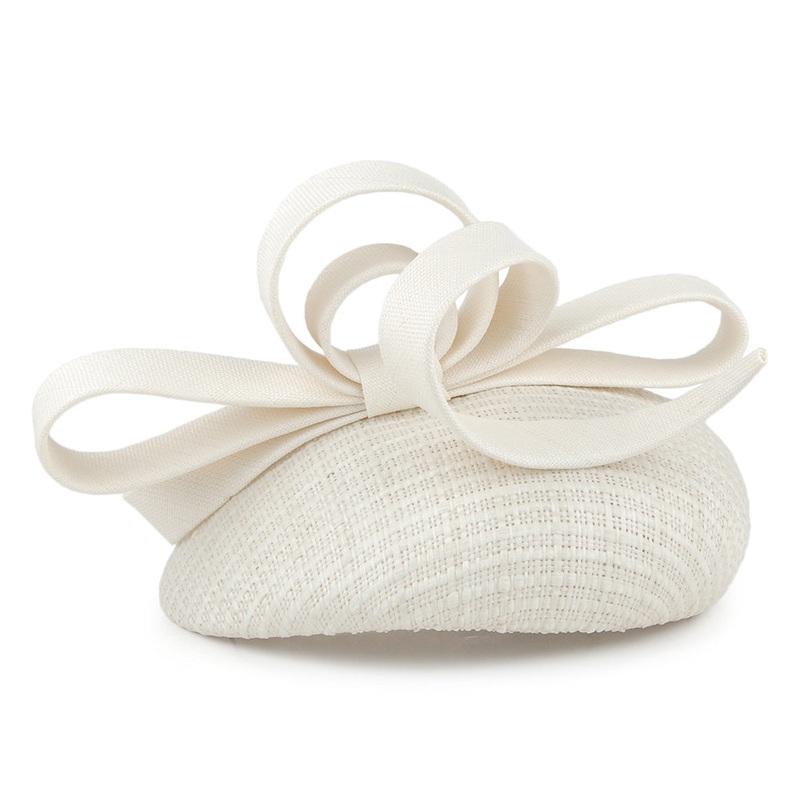 Whiteley Hats Lucille Pillbox Hat – Ivory 1-Size