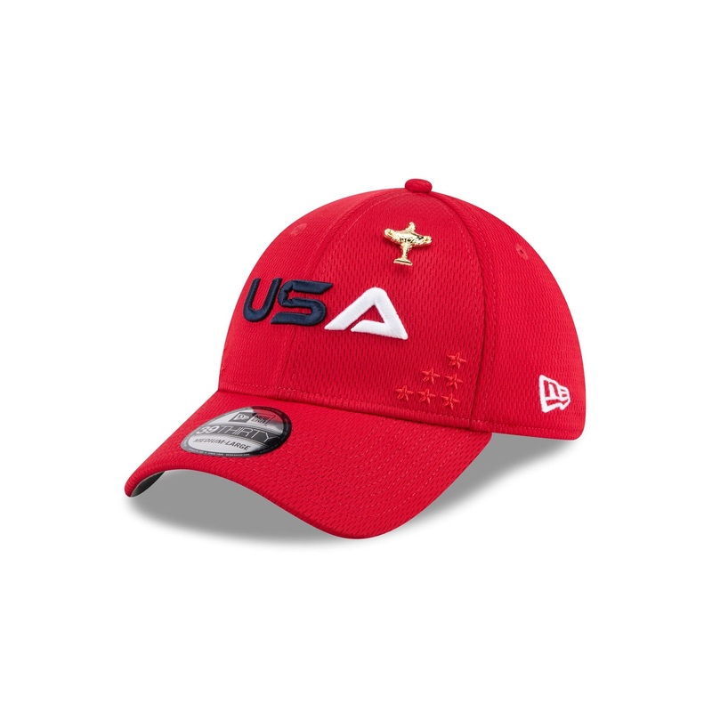 2025 Ryder Cup Team USA Red 39THIRTY Stretch Fit Hat S/M