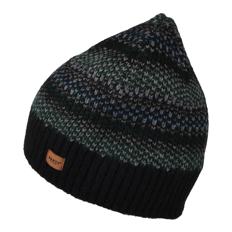 Barts Hats Baulder Beanie Hat – Black-Multi 1-Size
