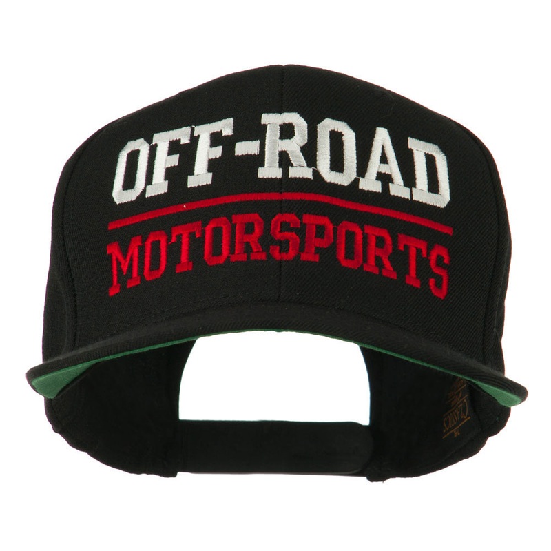 Off Road Motorsports Embroidered Snapback Cap Black One Size