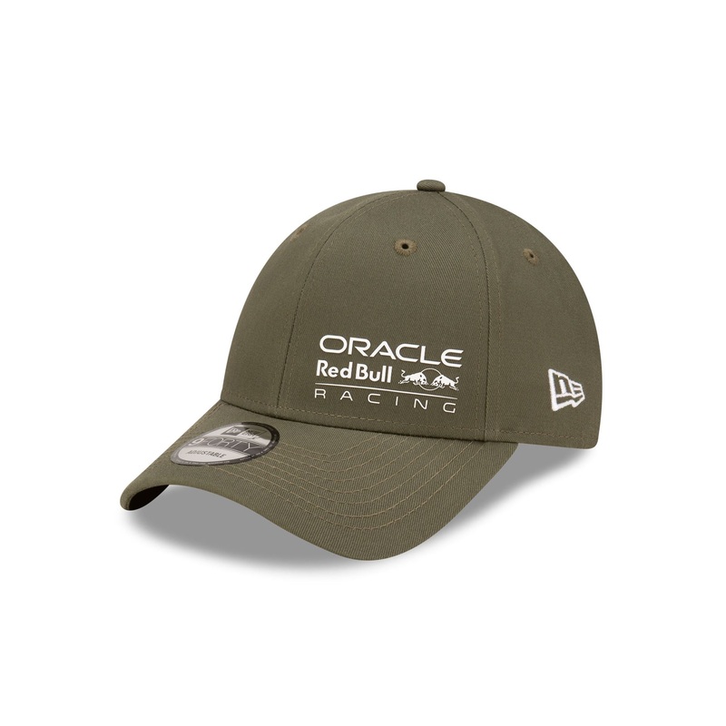 Oracle Red Bull Racing Wordmark Olive 9FORTY Adjustable Hat One Size