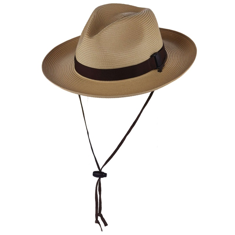 Polybraid Up Brim Safari Hat – Scala Hats for Men Natural S/M