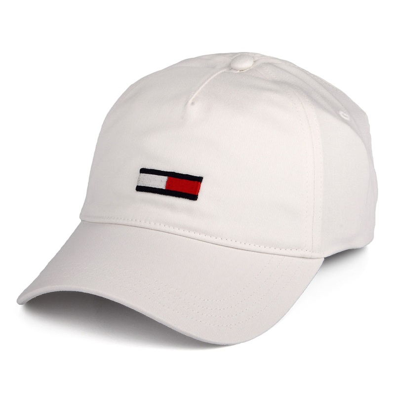 Tommy Hilfiger Hats TJW Flag Baseball Cap – Ecru Adjustable