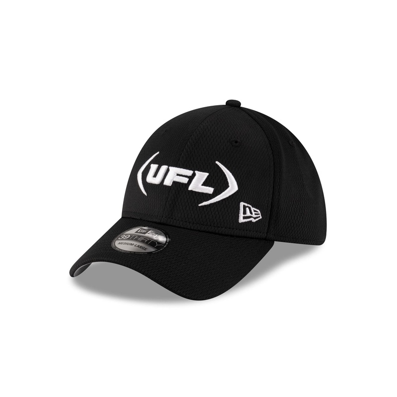 UFL Black 39THIRTY Stretch Fit Hat S/M