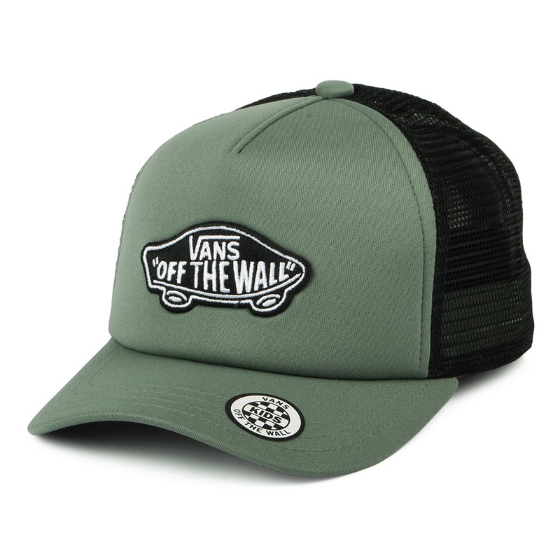 Vans Hats Kids Classic Patch Curved Brim Trucker Cap – Mint CHILD ADJ.