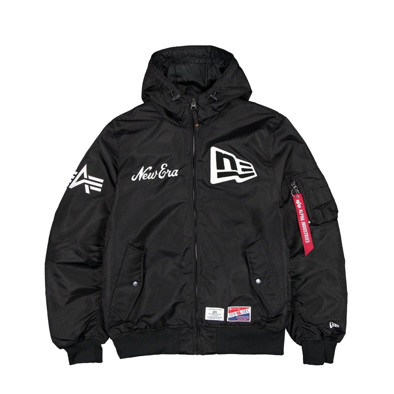 Alpha Industries x New Era Cap L-2B Hooded Bomber Jacket Black S