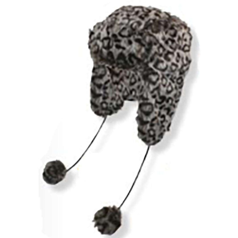 Cheetah Faux Fur Trapper Hat by JSA Cheetah
