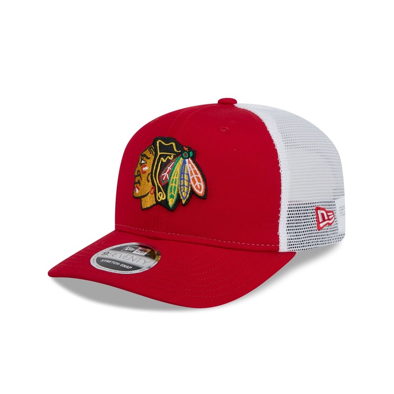 Chicago Blackhawks Red Team 9SEVENTY Trucker Hat One Size
