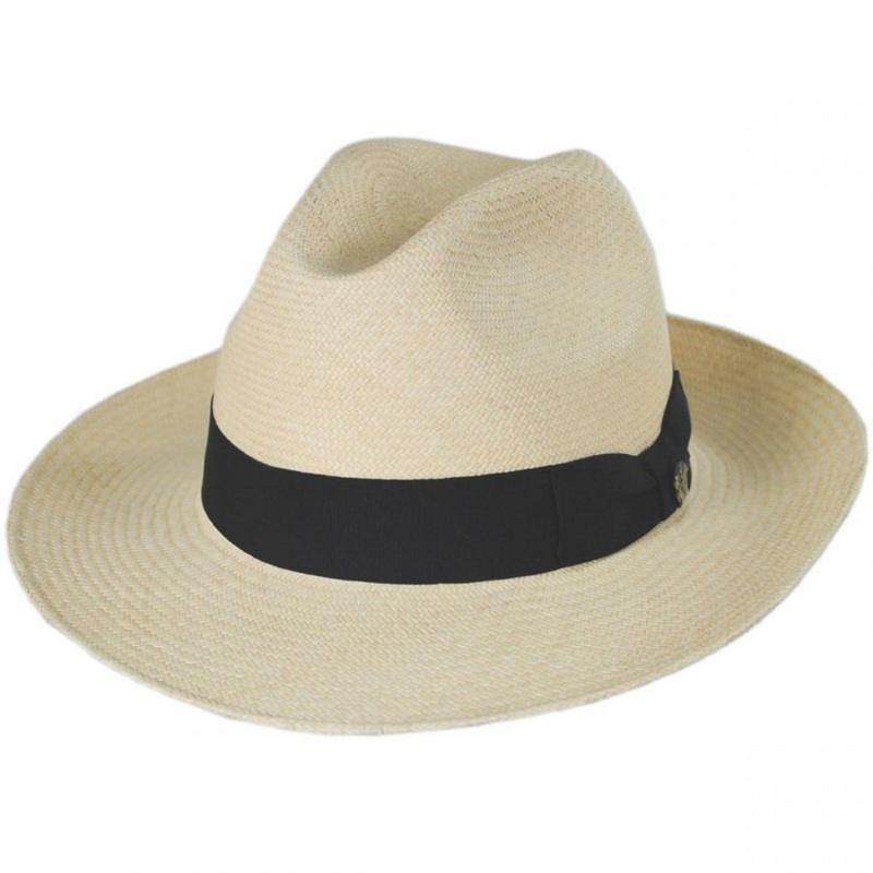 Don Juan Grade 8 Panama Straw Fedora Hat NATURAL S