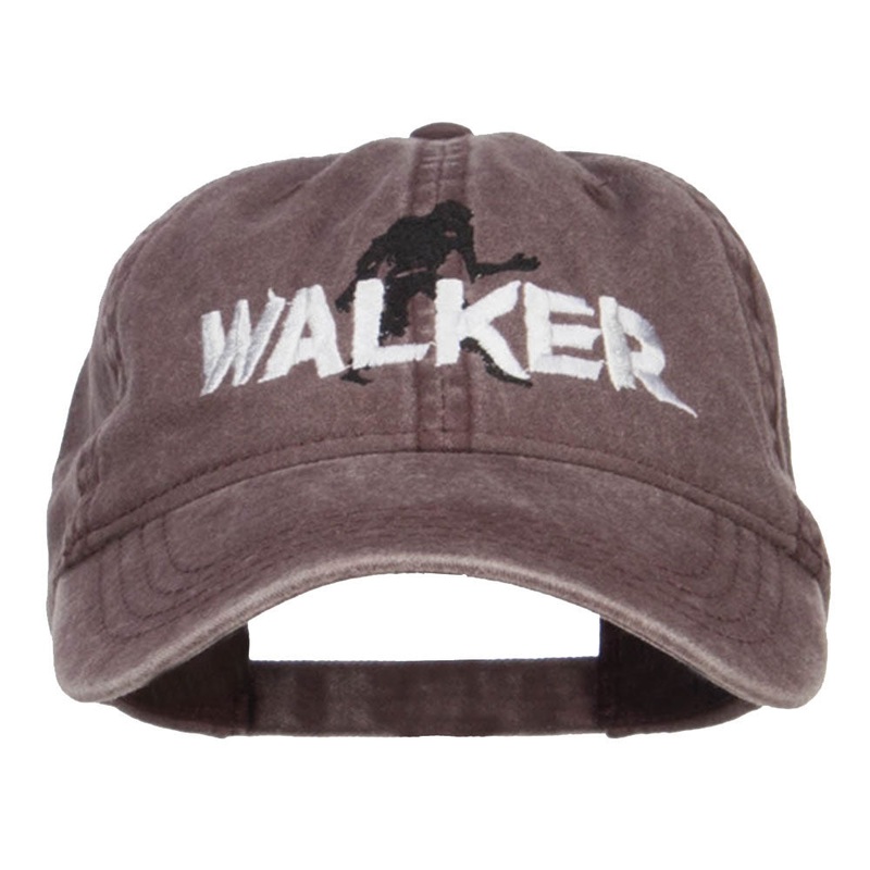 Halloween Walker Embroidered Washed Cap Brown One Size