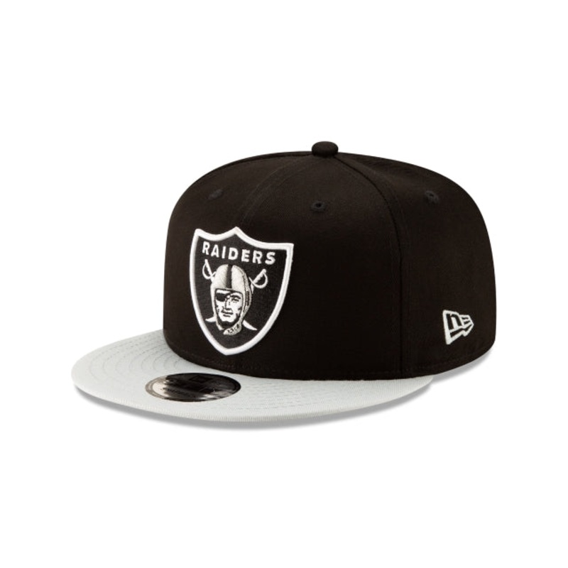 Las Vegas Raiders Two Tone Black 9FIFTY Snapback Hat One Size