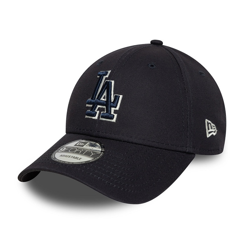New Era 9FORTY L.A. Dodgers Baseball Cap – MLB Team Outline – Navy-White Adjustable