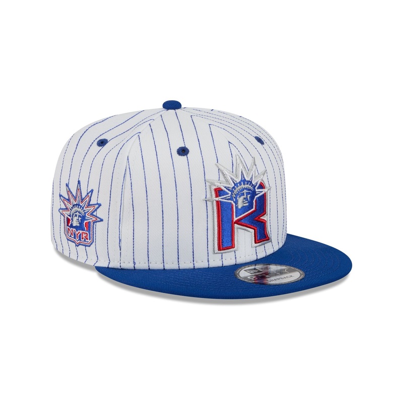 New York Rangers Deceptor Pinstripe 9FIFTY Snapback Hat One Size