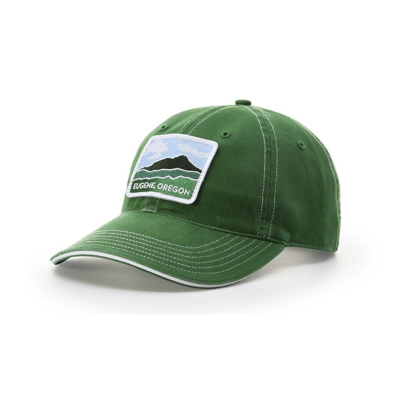 Richardson 325 – Washed Chino Sandwich Visor Cap Black/White OSFM