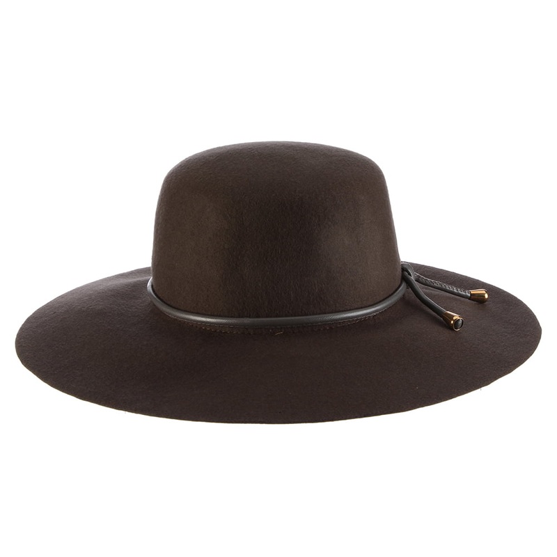 Scala Hats Adelle Crushable Wool Felt Boater Hat – Slate 1-Size